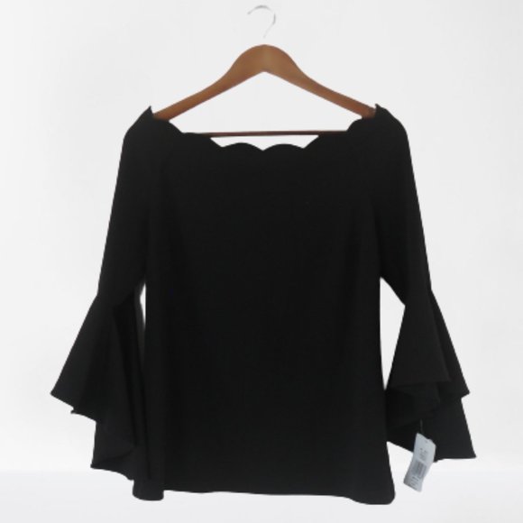 Prelude Prelude Scalloped Off-The-Shoulder Top - Picture 4 of 7